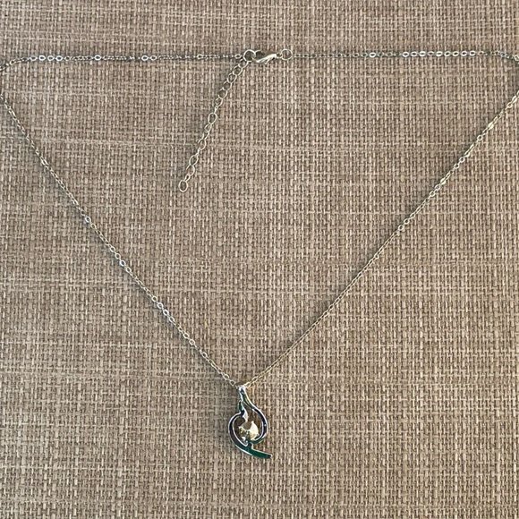 Women Necklace Fashion Jewelry Faux Pink Stone Pendant Chain - Picture 6 of 12